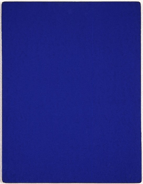 이브클라인. 인터내셔널 클라인 블루International Klein Blue. IKB 164, 1962. 기내에 깔린 직물 위에 합성수지 65.5X49.8cm