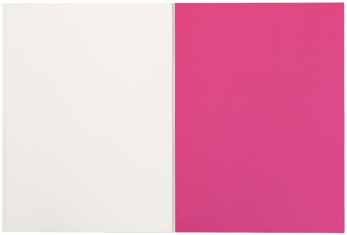 Yves Klein, Triptyque de Krefeld 페이지 , 1961, 종이에 안료, 32 x 23cm (12 ⅝ × 9 인치)