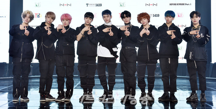 T1419_ 데뷔 1집 싱글 앨범 ‘BEFORE SUNRISE Part.1' 쇼케이스. 2021.01.11 제공 MLD엔터테인먼트