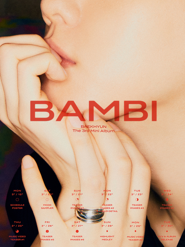 백현 세 번째 미니앨범 ‘Bambi’(밤비) 제공 SM엔터테인먼트
