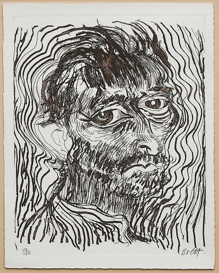 Whiteley, Brett, Self Portrait, One of a Dozen Glimpses