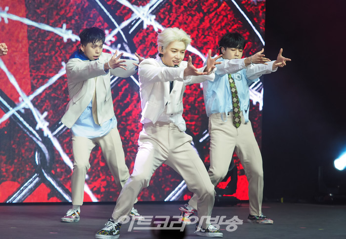 T1419 싱글 2집 'BEFORE SUNRISE Part. 2' 쇼케이스(카이리, 건우, 케빈) 2021.03.31 ⓒ아트코리아방송 이용선 기자​