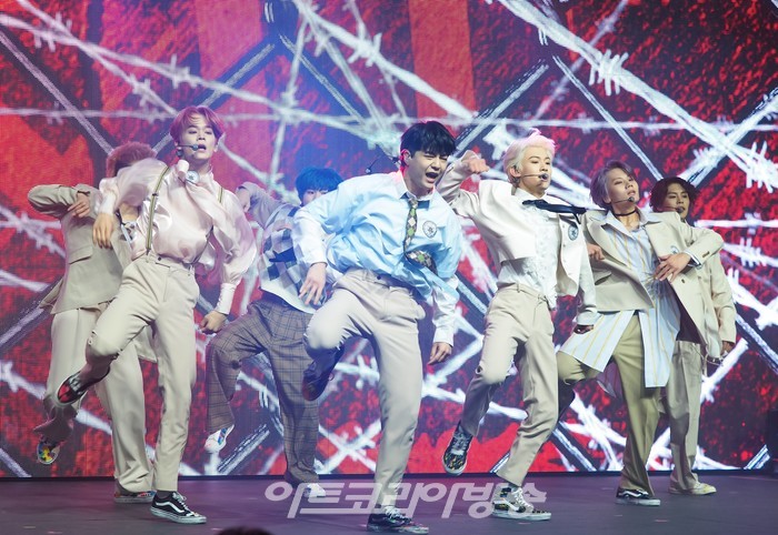 T1419  싱글 2집 'BEFORE SUNRISE Part. 2' 쇼케이스(시안, 레오, 카이리, 건우, 제로, 온, 키오, 케빈, 노아) 2021.03.31 ⓒ아트코리아방송 이용선 기자​