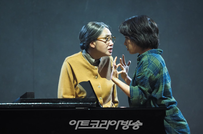 뮤지컬 '포미니츠' 프레스콜(크뤼거 역 김선경, 제니 역 김환희). 2021.04.13 ⓒ아트코리아방송 이용선 기자