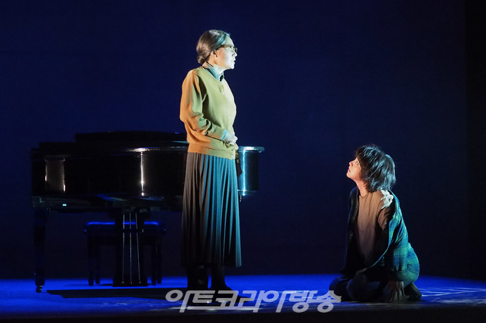 뮤지컬 '포미니츠' 프레스콜(크뤼거 역 김선경, 제니 역 김환희). 2021.04.13 ⓒ아트코리아방송 이용선 기자