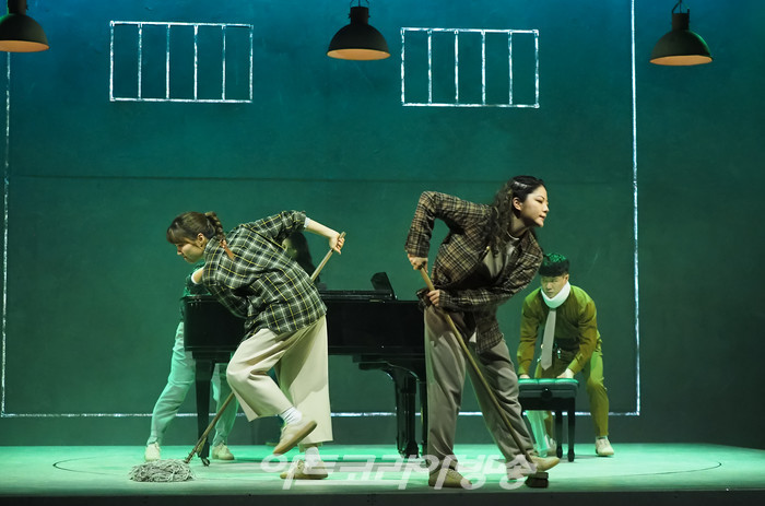 뮤지컬 '포미니츠' 프레스콜(프랭키 역 노지연, 아이즈 역 김하연). 2021.04.13 ⓒ아트코리아방송 이용선 기자