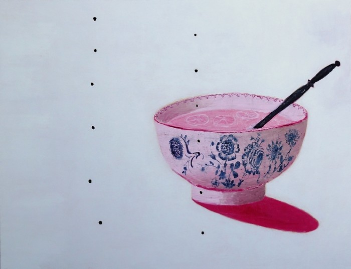 Hannu Väisänen Kaksitoistareikäinen asetelma, 2020 Oil on Canvas 97x130 cm  38 x51 in HVAI_168