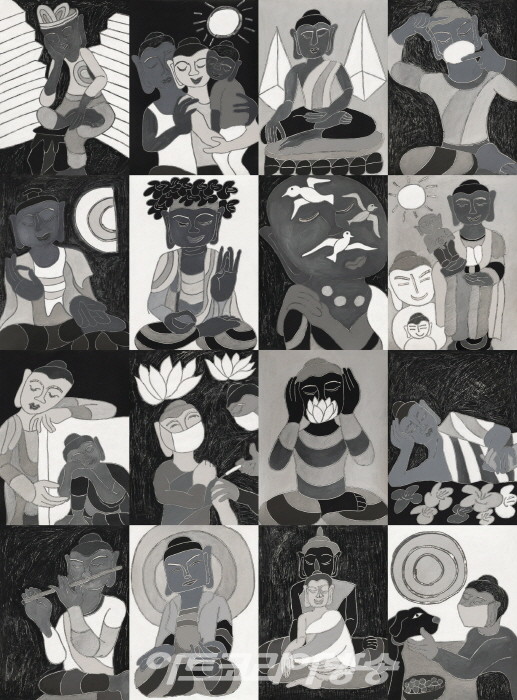 황주리 작가의 일상으로 만개한 꽃들의 ‘옴니버스 이야기