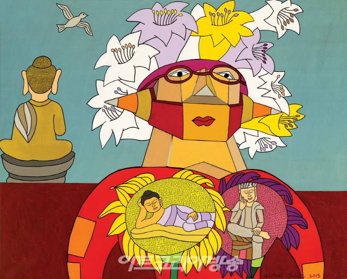 황주리 작가의 일상으로 만개한 꽃들의 ‘옴니버스 이야기