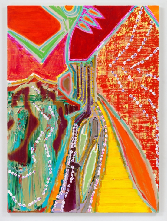 Kazumi Nakamura Acrylic on cotton 76 12 x 56 12 inches