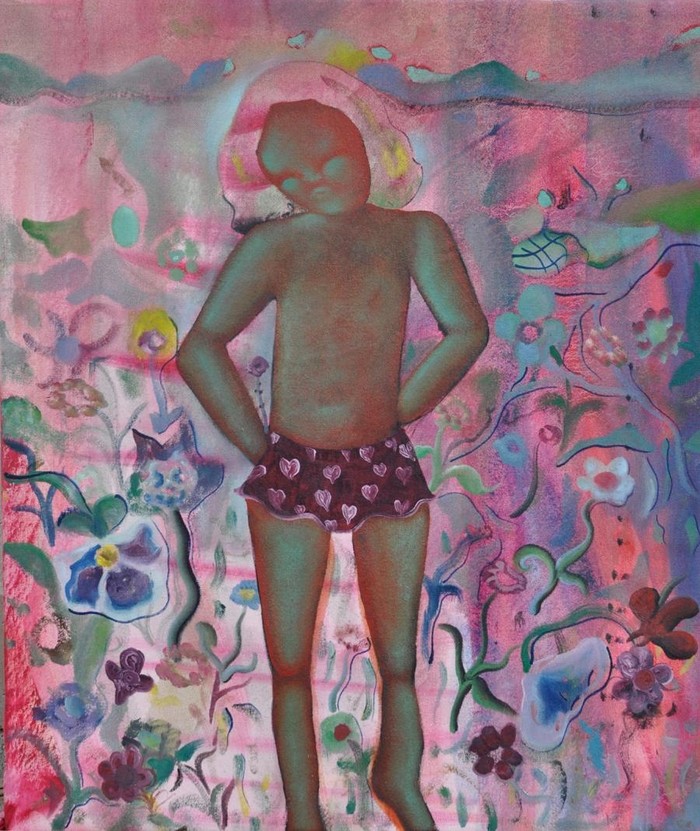 Matthias Garcia, Le Printemps, 2018, huile sur toile  oil on canvas, 55 x 45cm