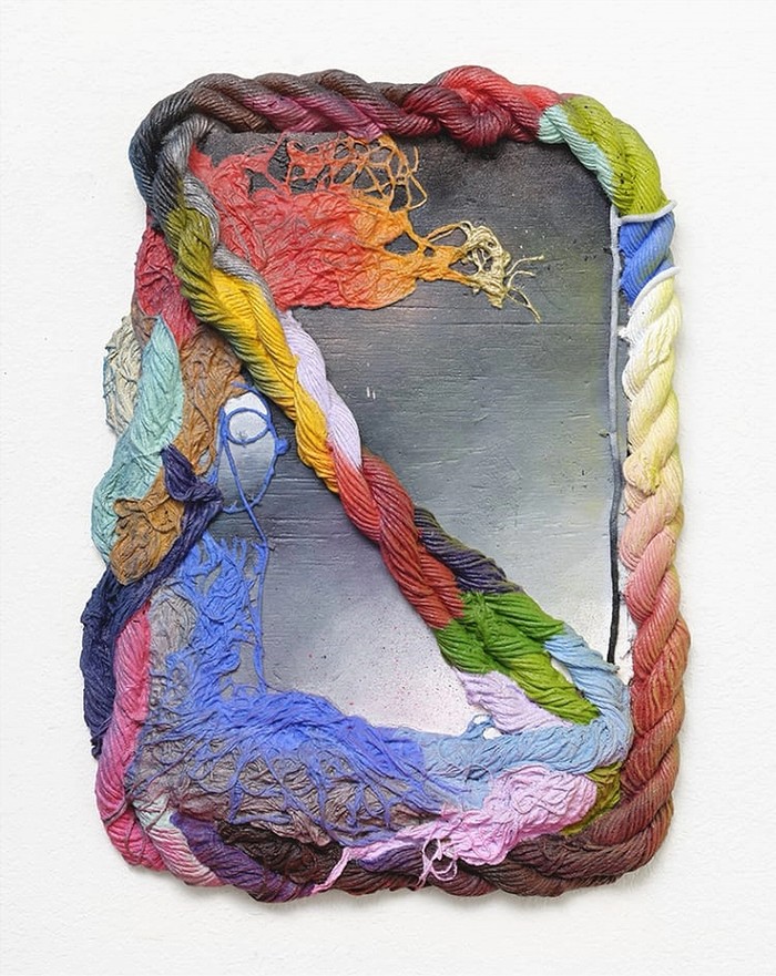 Katy Cowan. (like the night) Position, 2019 Oil and enamel paint on cast aluminum 25 x19 x 2 in 63.5 x 48.3 x 5.1cm