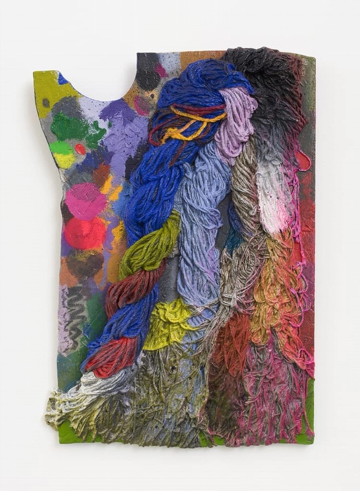 Katy Cowan. and rope and ocean and wind and dreams and dreams, 2019 Oil paint and graphite on cast aluminum16 14 x11 x 2 in41.3 x27.9 x 5.1cm