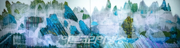 김종근 미술평론 '오현영의 바코드 퓨전 신 풍경화'