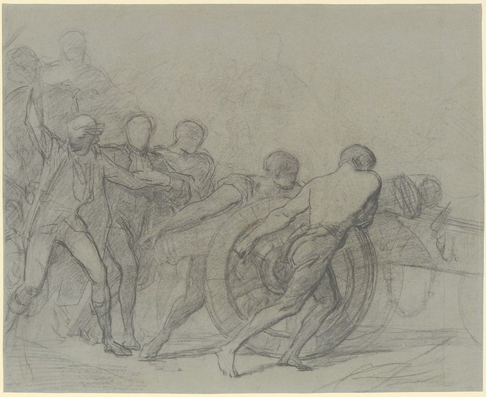 Study for The Enrollment of the Volunteers of 1792 ca. 1848-51 Thomas Couture French1792년 자원봉사자 등록에 대한 연구. ca.1848~51
