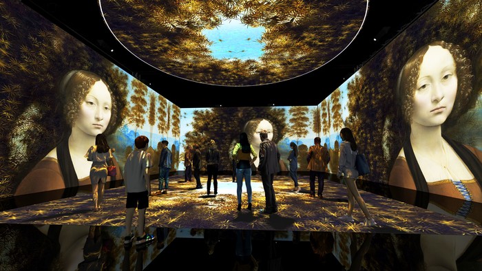 레오나르도 다빈치: 다빈치의 꿈 전시장 제공 뉴타미르