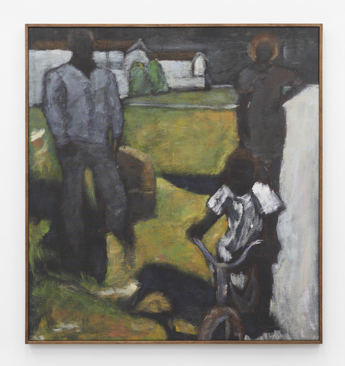Reggie Burrows Hodges, Big We'll, 2020, acrylic and pastel on linen, 54 × 50 inches, 137.2 × 127 cm; 55 × 51 × 2 inches, 139.7 × 129.5 × 5.1 cm (framed)