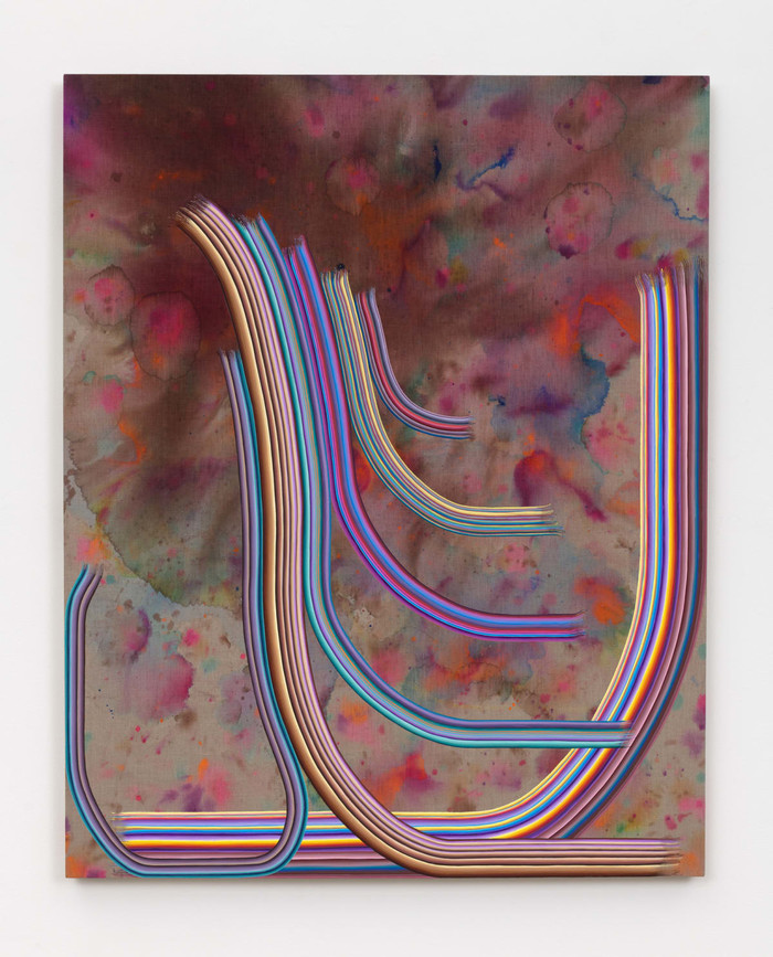 DANI TULL  LA SAGRADA FAMÍLIA (THE SACRED FAMILY),2021Flashe on linen60x48x 1 12in152.4x121.9x3.8 cm