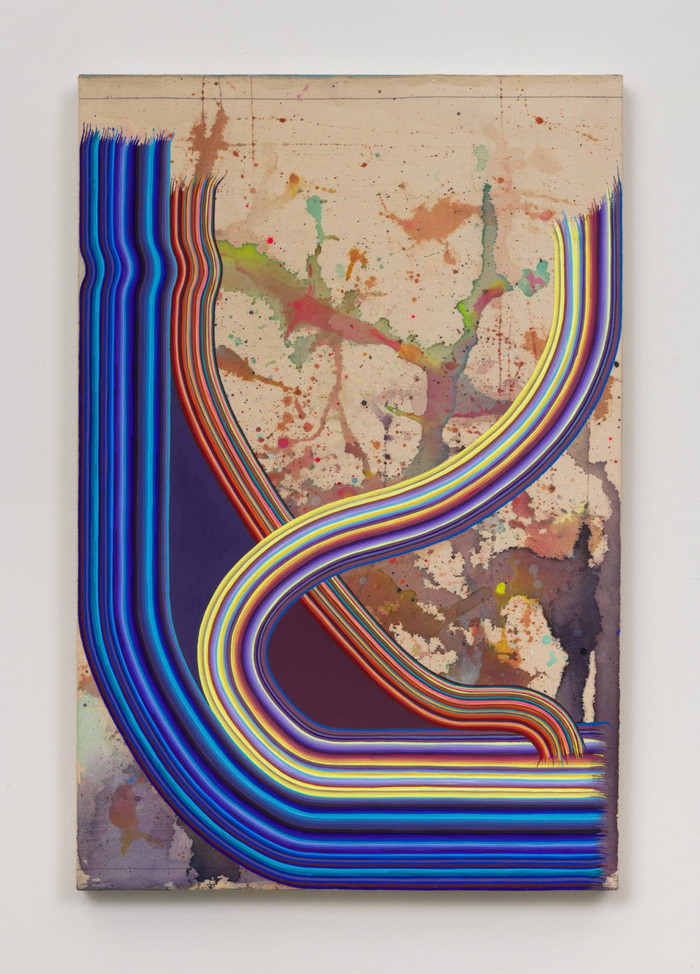 DANI TULL LEAN, SUPPORT,SLUMBER,2021Flashe on linen36 x 24 x 1 12 in91.4 x61x3.8cm