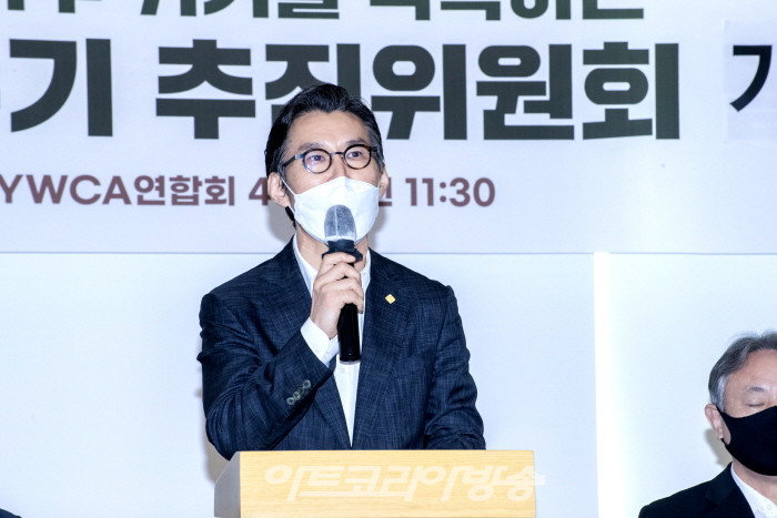 한국예총 이범헌 회장 ‘평화의 쌀나누기’ 기자회견