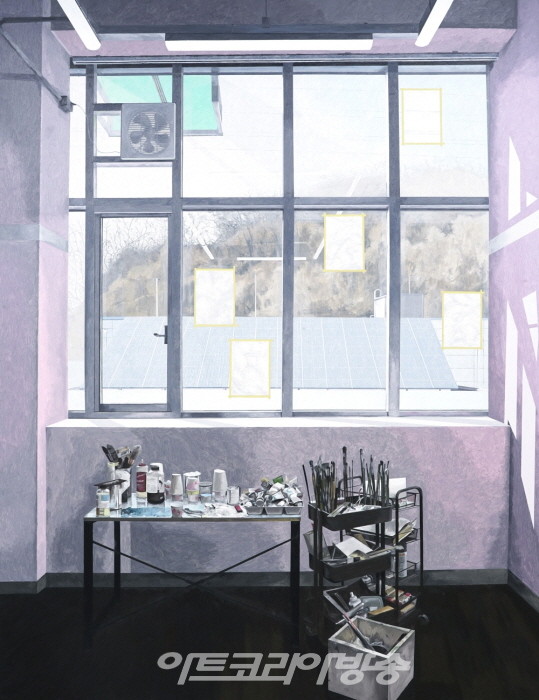 임노식, Workroom01, 캔버스에 유화, 245x184.5cm, 2019