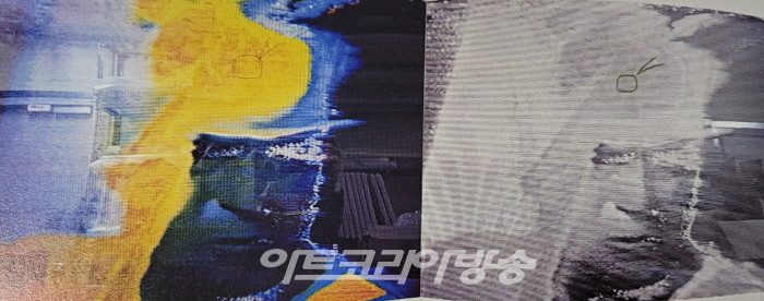 백남준, Untitled, 115x43cm, 미디어판화