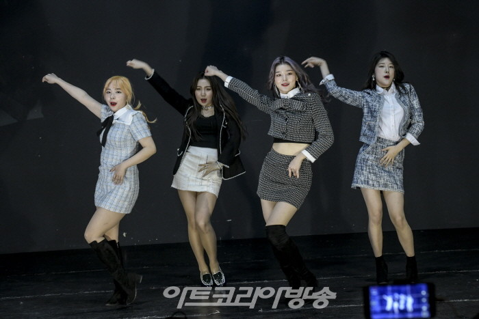 인사아트플라자 대극장에서 진행된 걸그룹 공연