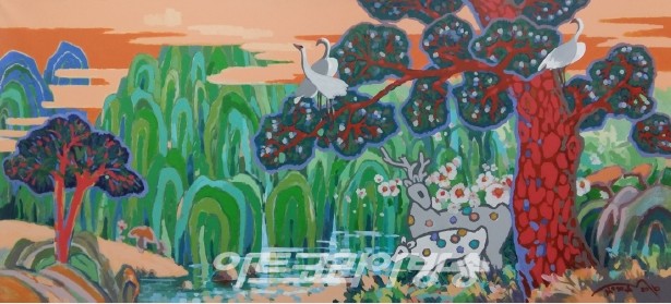 Happy Love330×150cm,Acrylic on Canvas