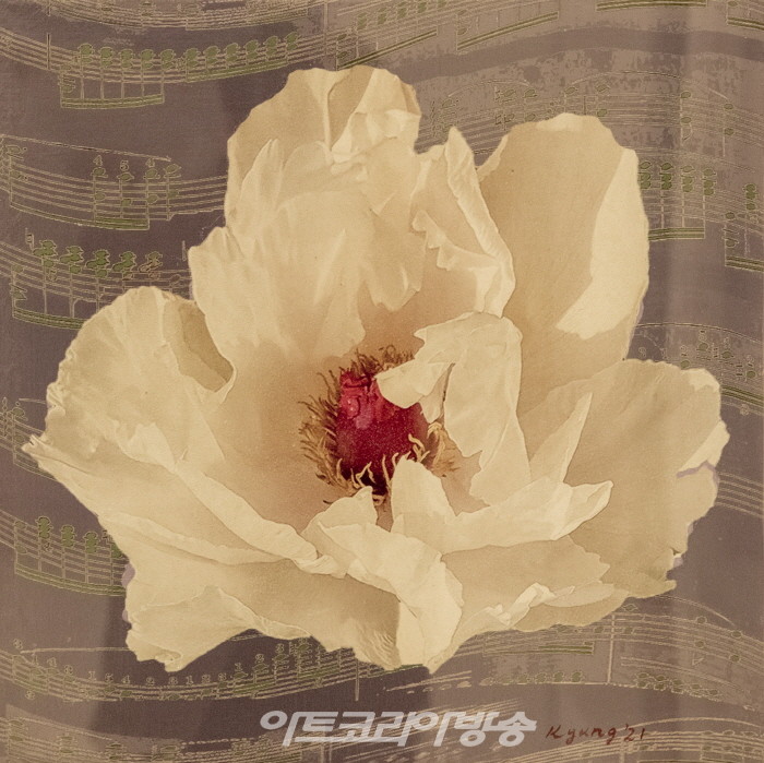 김경자의  신작 '매혹적인 이미지-자연의 리듬'