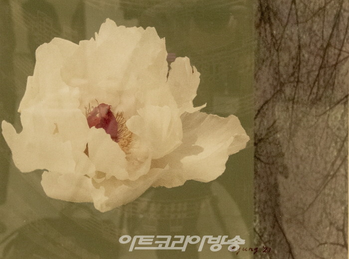 김경자의  신작 '매혹적인 이미지-자연의 리듬'