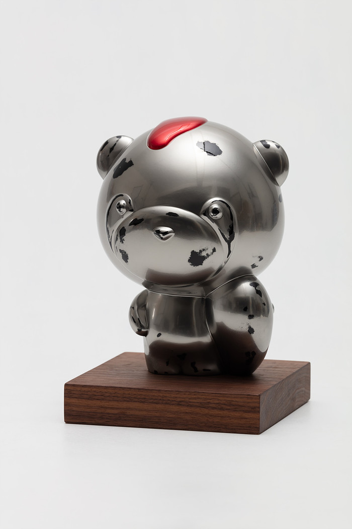 Let_s Get Going Chrome Lessa-Red Drops, 20x20x29.5cm, chrome and candy pain_