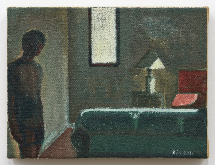 Xiao Jiang, In the Room , 2021, 캔버스에 유채, 11⅞ × 15¾인치; 30.2 × 40cm