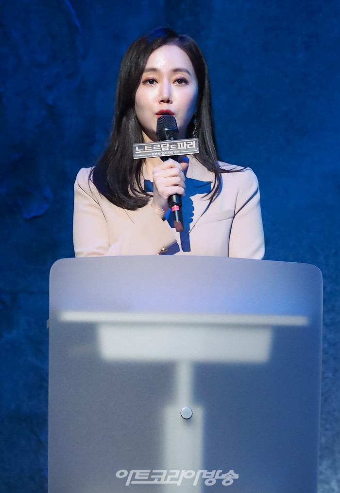 뮤지컬 '노트르담 드 파리' 프렌치 오리지널 내한 프레스콜 행사(이혜승 아나운서) 2021.11.18 사진 ⓒ아트코리아방송 이용선 기자