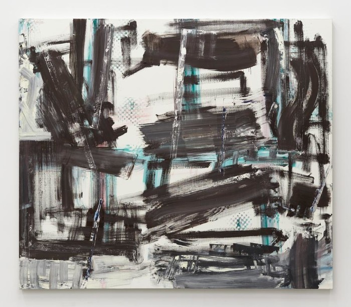 Ballin' the Jack, 2019, oil on linen, 74 × 86 inches; 188 × 218.4 cm