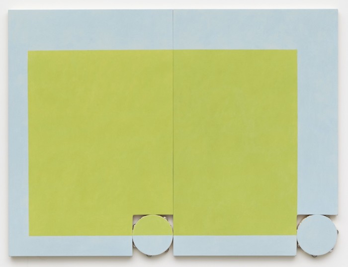 Return to Water, 2019, acrylic on canvas, on wooden panel and tambourine, 60 × 80 inches; 152.4 × 203.2 cm