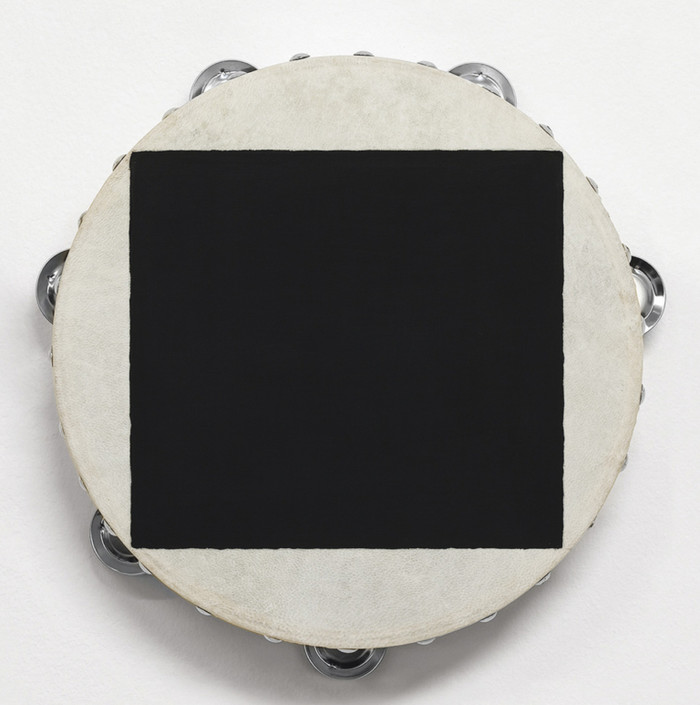Untitled, 2008, tambourine, house paint, 10 × 1 ¾ inches; 25.4 × 4.44 cm