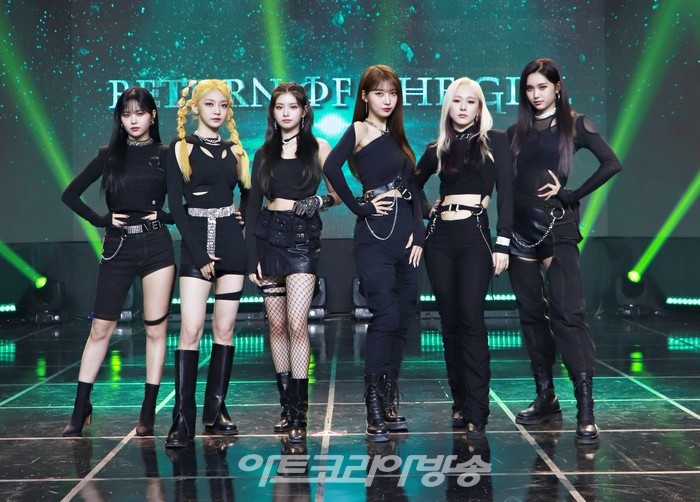 에버글로우 'Return of The Girl' 쇼케이스(이유, 온다, 이런, 시현, 미아, 아샤) 2021.12.01 제공 위에화엔터테인먼트