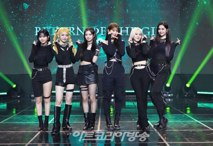 에버글로우 'Return of The Girl' 쇼케이스(이유, 온다, 이런, 시현, 미아, 아샤) 2021.12.01 제공 위에화엔터테인먼트