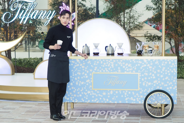 티파니 홀리데이 팝업 행사(김준호 선수) 2021.12.04 사진 ⓒ아트코리아방송 이용선 기자