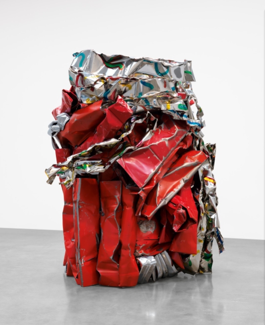 John Chamberlain,  Tambourinefrappe. 2010