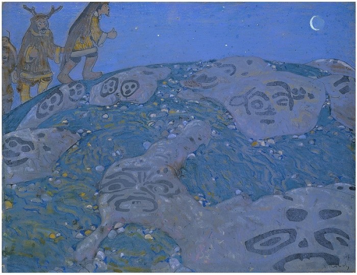 라스포르테 리히. 의 주문. 1907. 마루에, 페이에 판지에. 생각하다