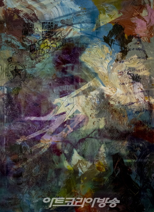 송주한 작가의 작업 중인 작품들