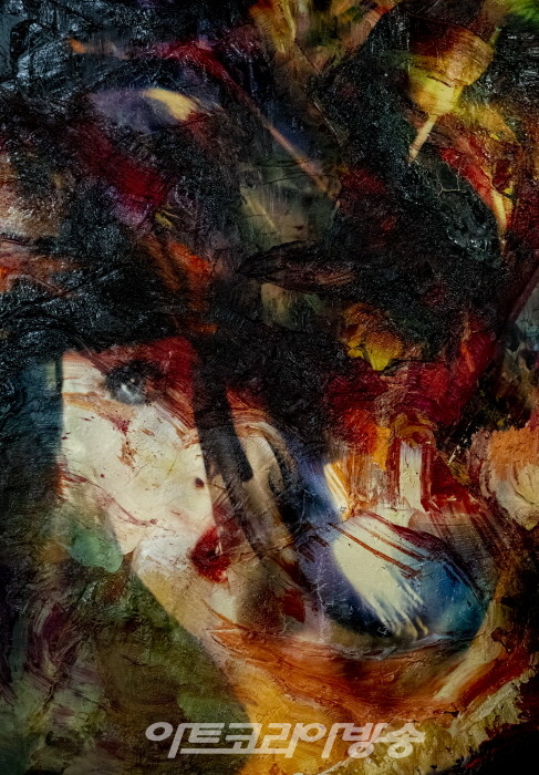 송주한 작가의 작업 중인 작품들