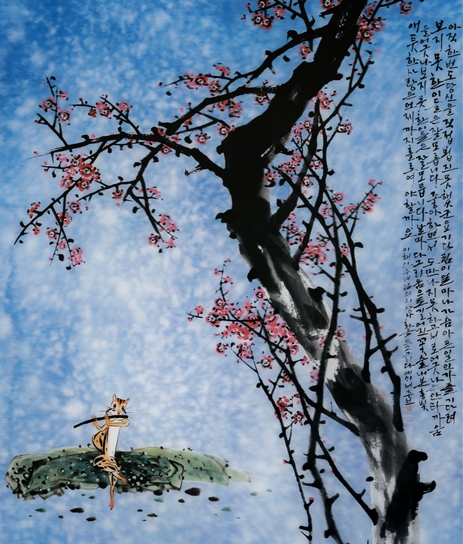 상사화 115x136cm 렌티큘러 2021 