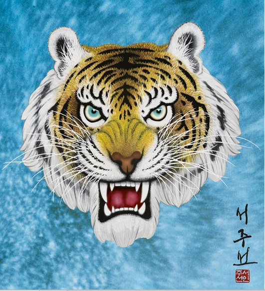 호생원 115x130cm 렌티큘러 2021