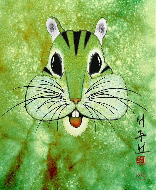 다람돌이 115x130cm 렌티큘러 2021