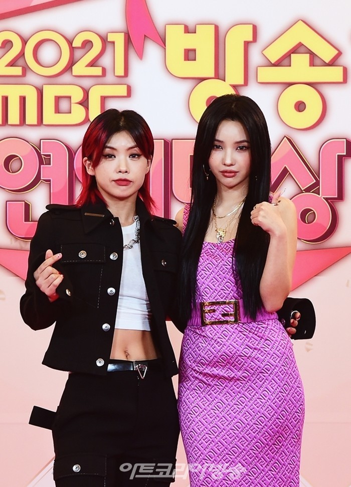 '2021 MBC 방송연예대상' 시상식 '방과후 설렘'(아이키, (여자)아이들 소연) 제공 MBC