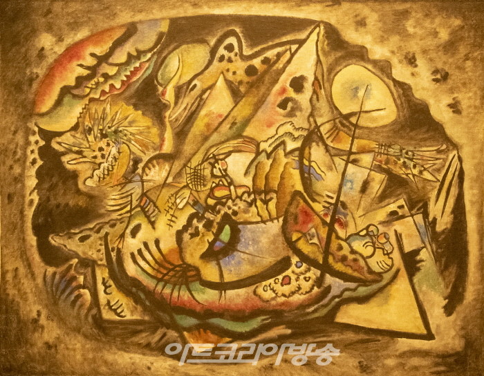 바실리 칸딘스키-즉흥 No.  217. 회색 타원