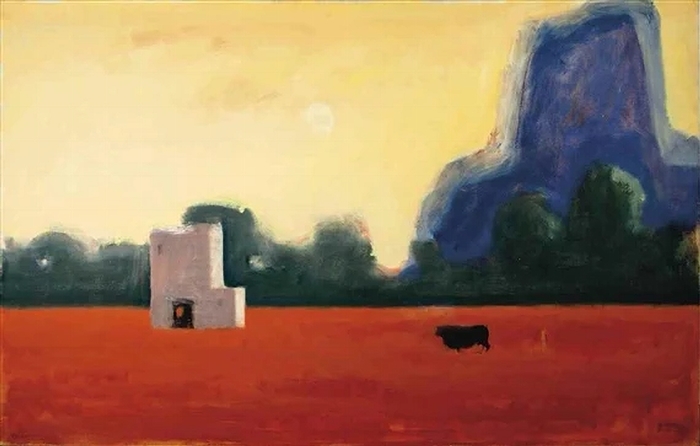 Paul Resika. Yellow Sky, Tepotzlan,1983. Oil on canvas.Painting