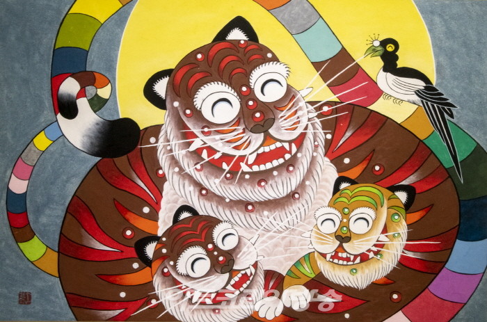 호랑이 가족-사랑 듬뿍